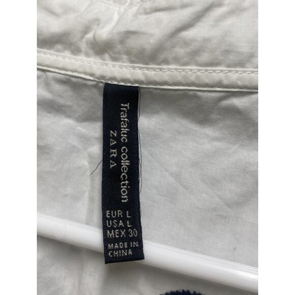 Zara Trafaluc Collection The Real Friends Club Women’s White 3/4 Sleeve L Top - Picture 3 of 6